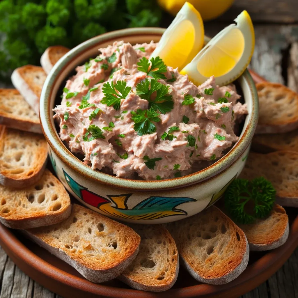 Tuna dip, an ideal companion for crackers
